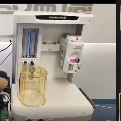 Máquina neumática del gas de la anestesia con construido en copia de seguridad de batería 3 horas